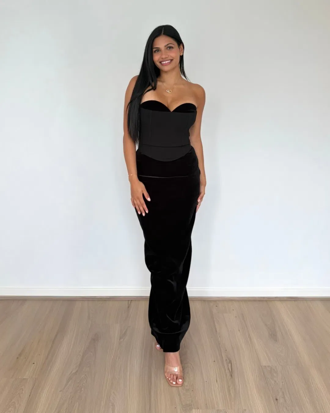 Bianca and Bridgett Adeline Maxi Dress Black Size 6 for rent on The Volte - main image