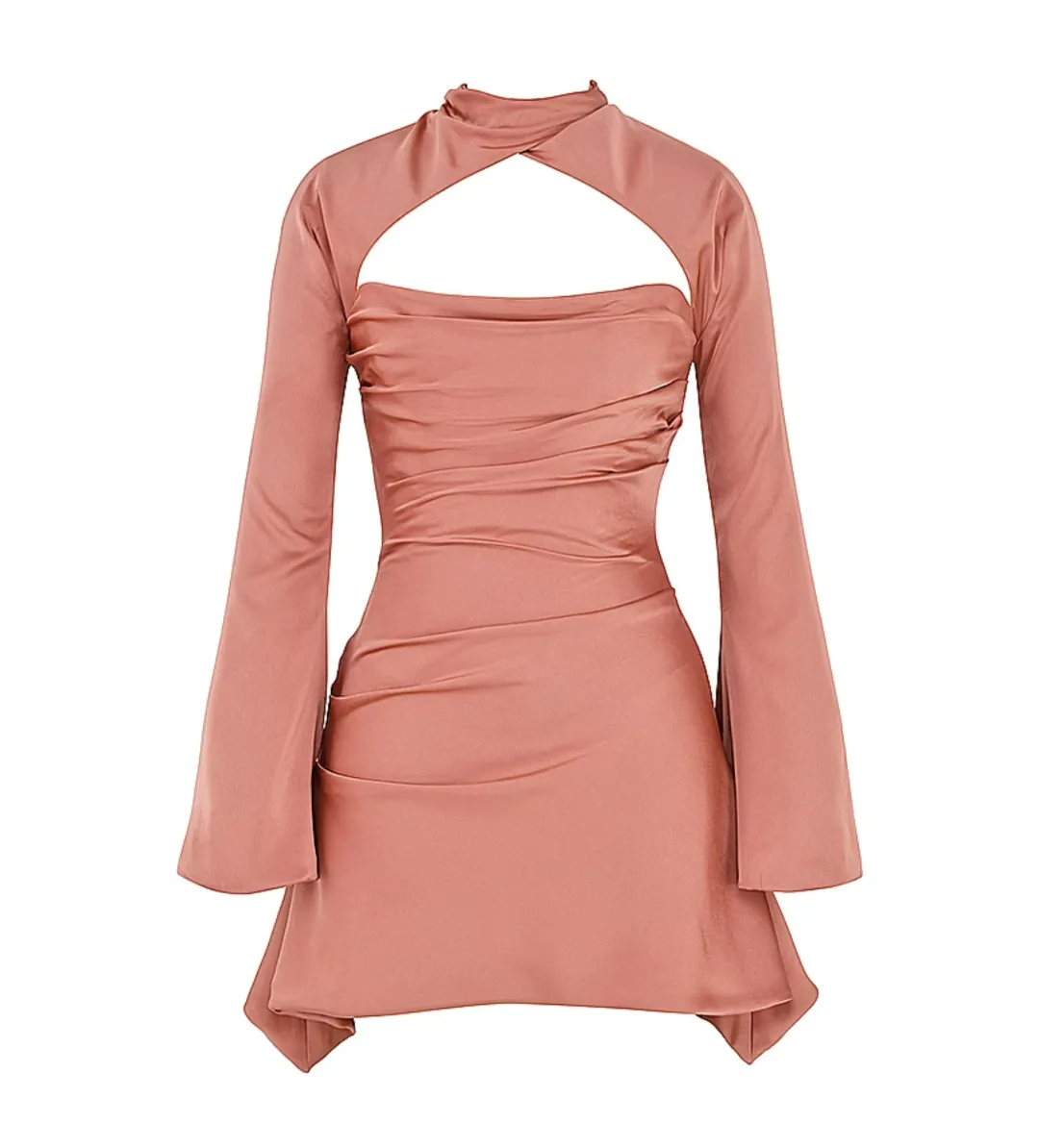 House of CB Toira Dress Rose Size XS / AU 6 for rent on The Volte - main image
