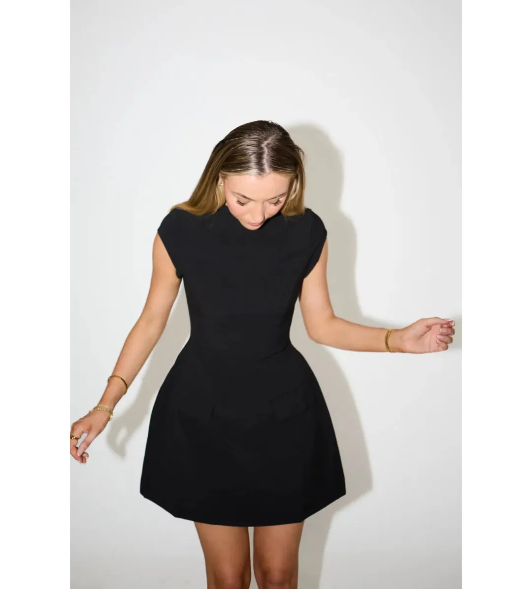 Odd Muse Ultimate Muse Cap Sleeve Mini Dress Black Size XS / AU 6 for rent on The Volte - main image