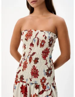 Roame Millie Dress in Cactus Bloom Sand Size 2 / AU 10 for rent on The Volte - image 5