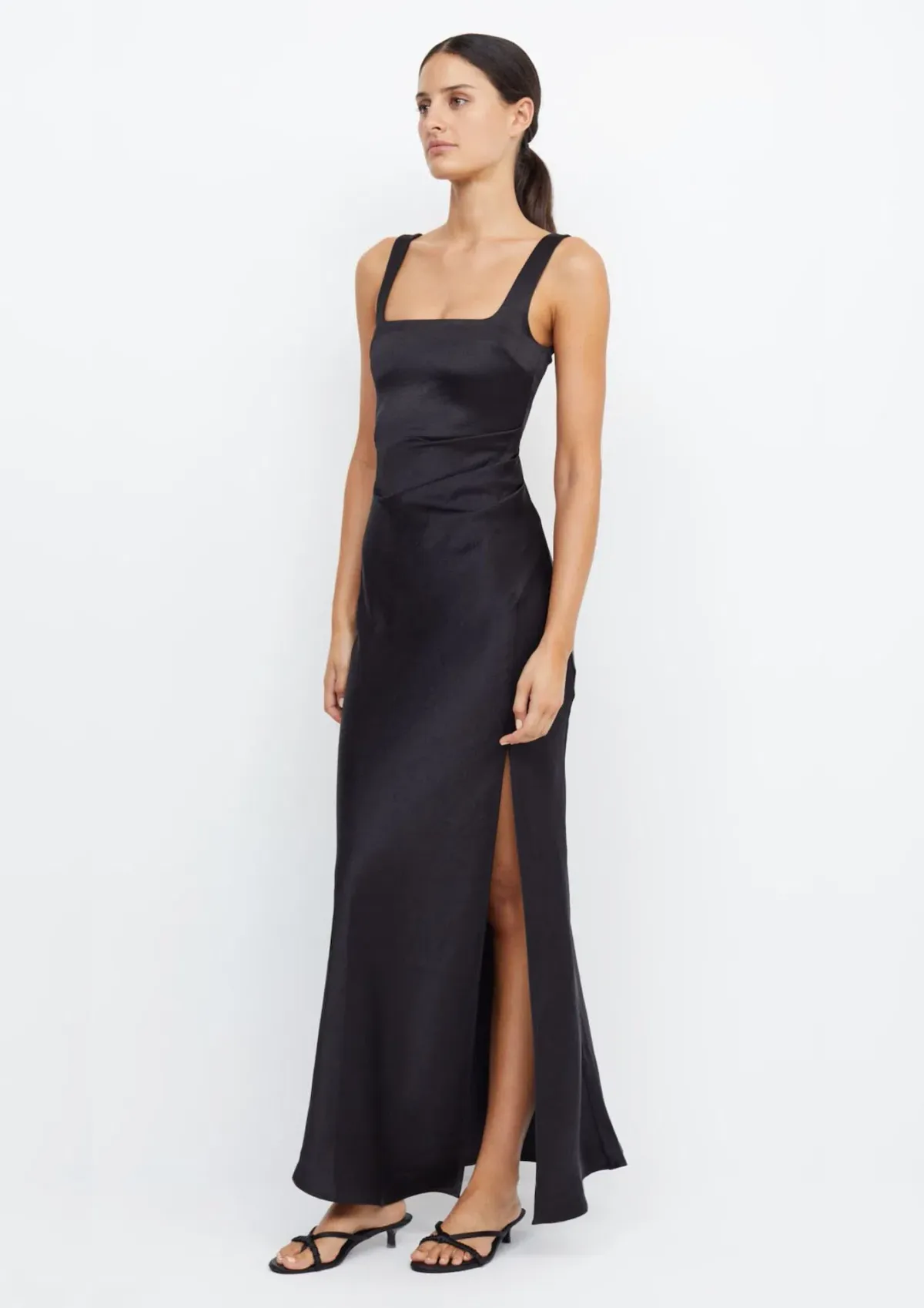 Bec & Bridge The Dreamer Square Neck Dress Black Size AU 10 for rent on The Volte - main image