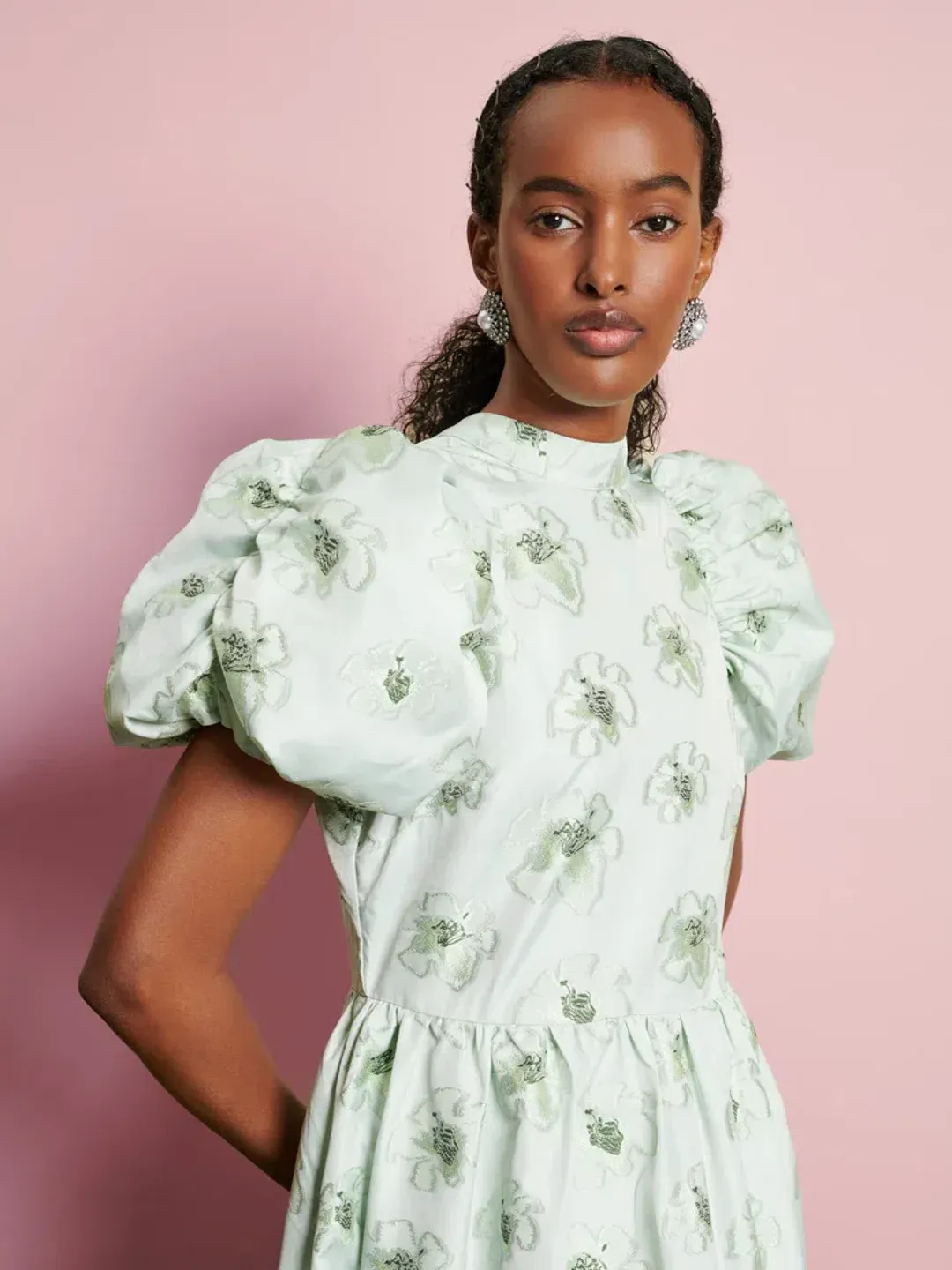 Sister Jane Dream Willow Floral Maxi Dress Sage Green Size S / AU 8 for rent on The Volte - main image
