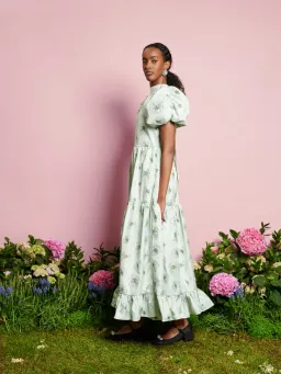 Sister Jane Dream Willow Floral Maxi Dress Sage Green Size S / AU 8 for rent on The Volte - image 2