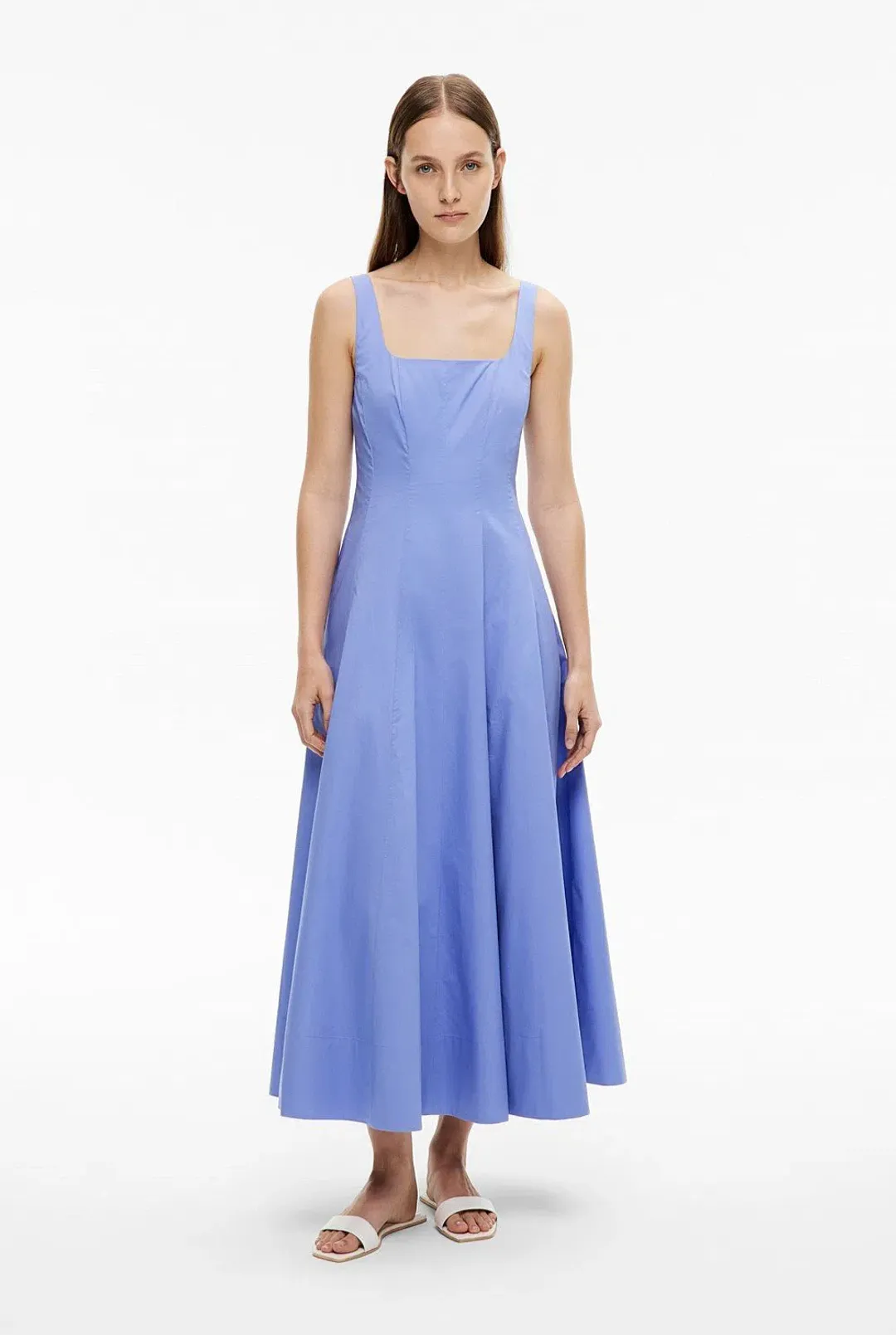 Witchery Seam Detail Midi Dress Violet Size S / AU 8 for rent on The Volte - main image