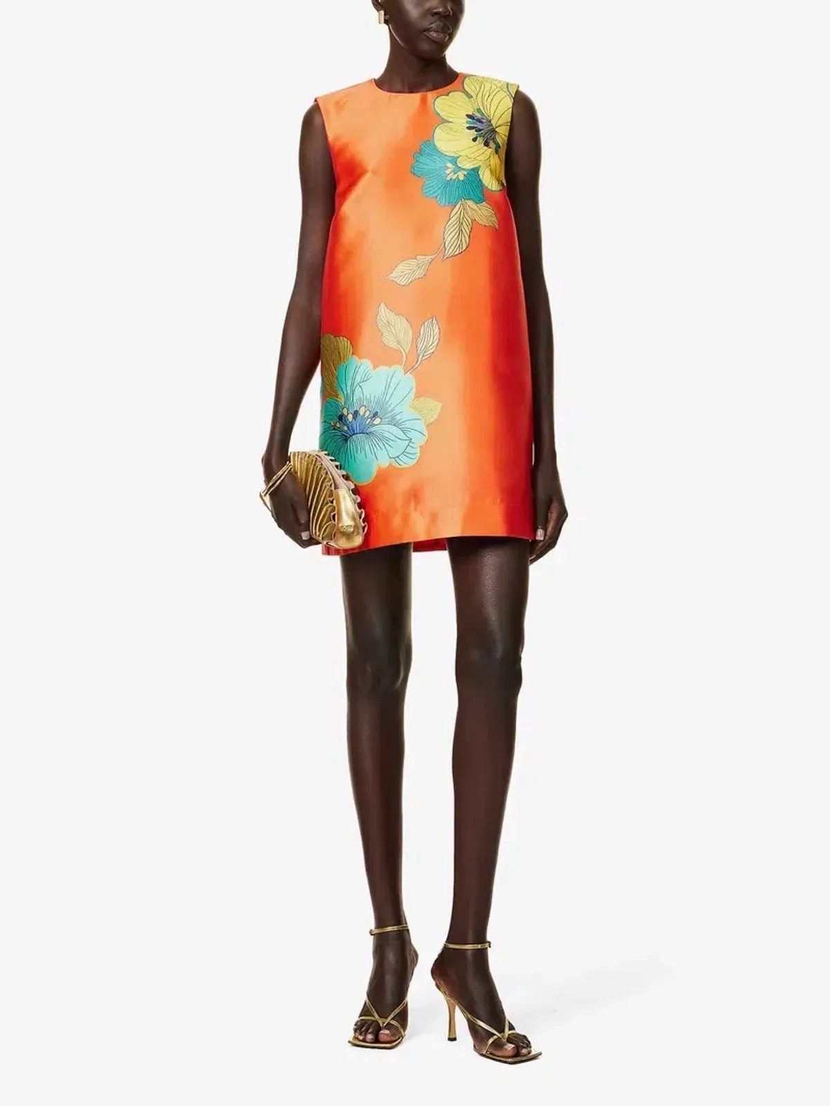  Alemais Piato Mini Dress Marigold Orange Size 10 AU for rent on The Volte - main image