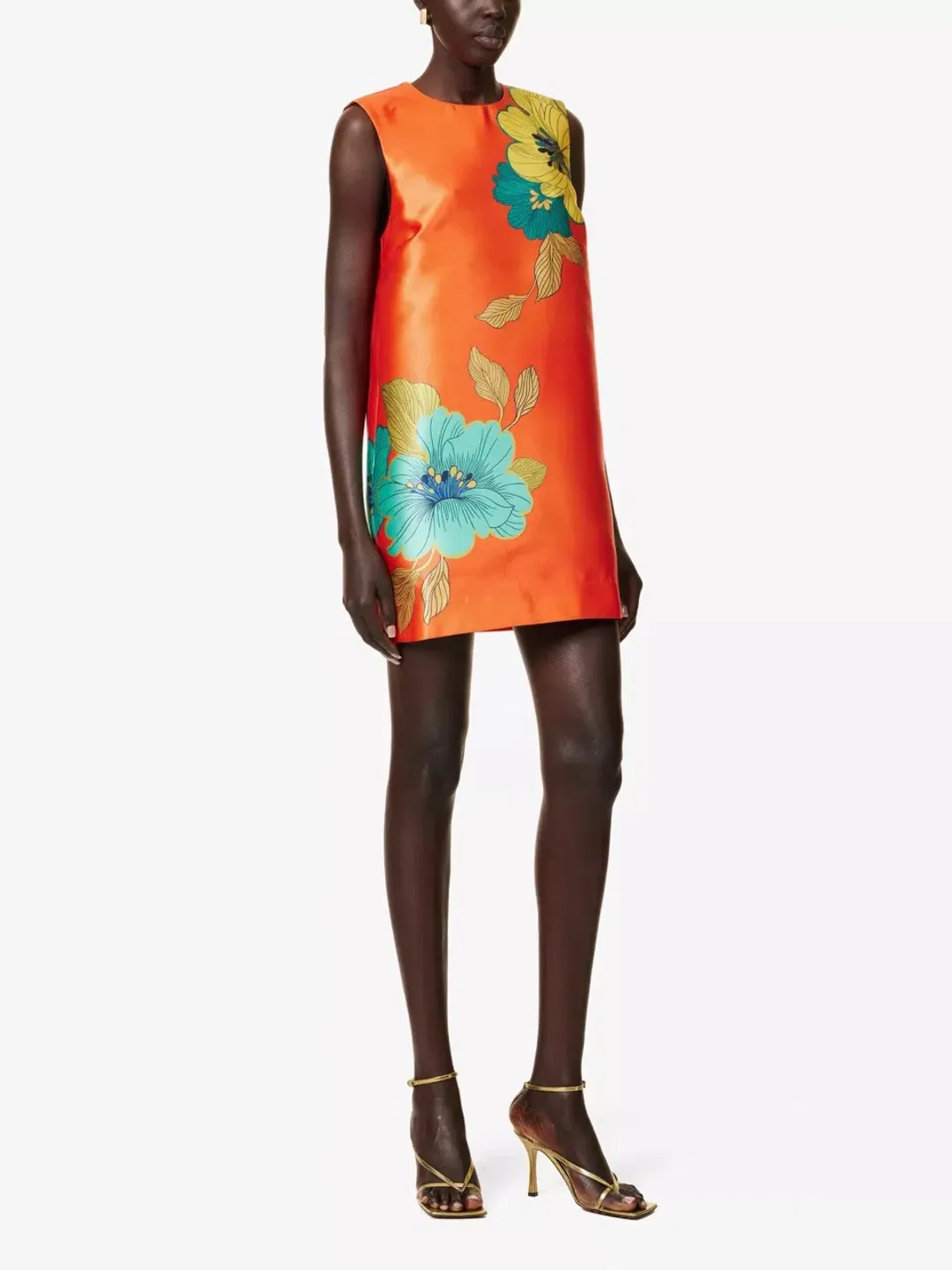  Alemais Piato Mini Dress Marigold Orange Size 10 AU for rent on The Volte - main image