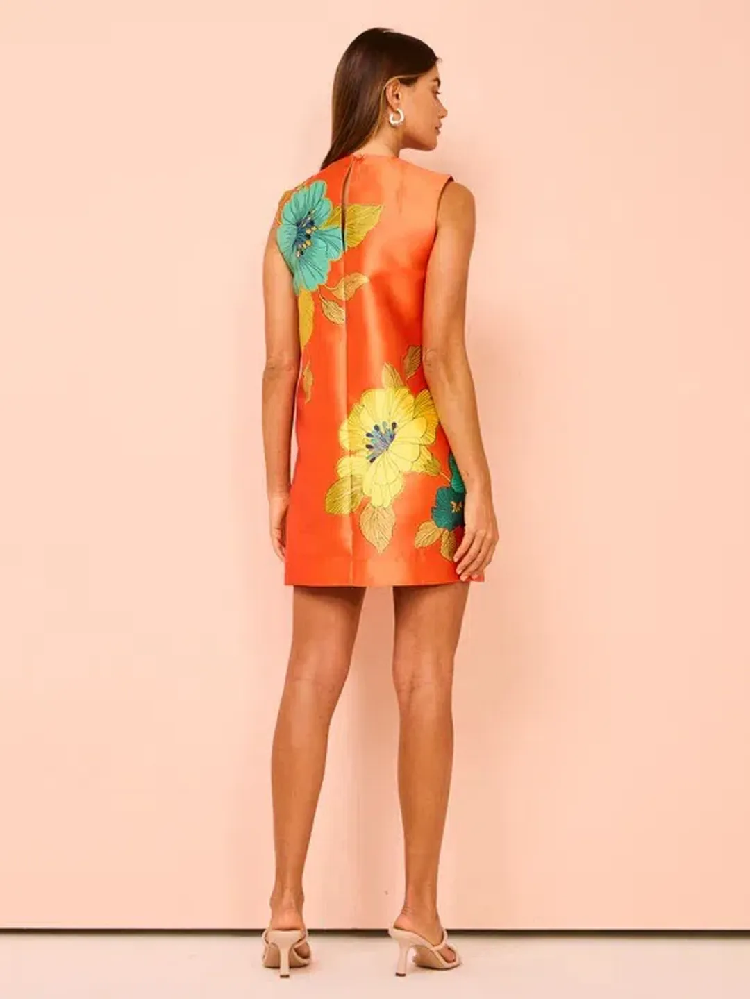 Alemais Piato Mini Dress Marigold Orange Size 10 AU for rent on The Volte - main image