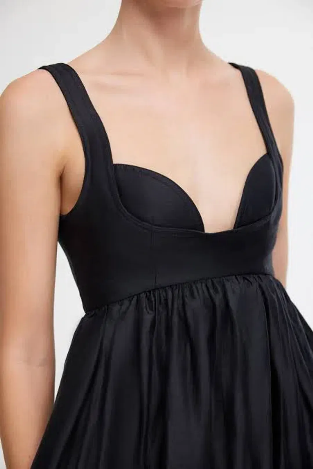 Acler Sandgate Midi Dress Black Size 8 for rent on The Volte - main image