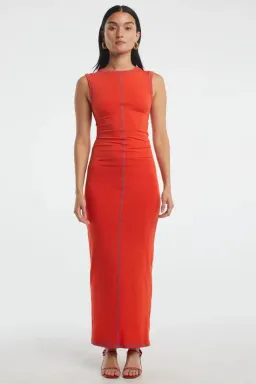 The Line By K Inez Dress Persimon Size 8 for rent on The Volte - image 3