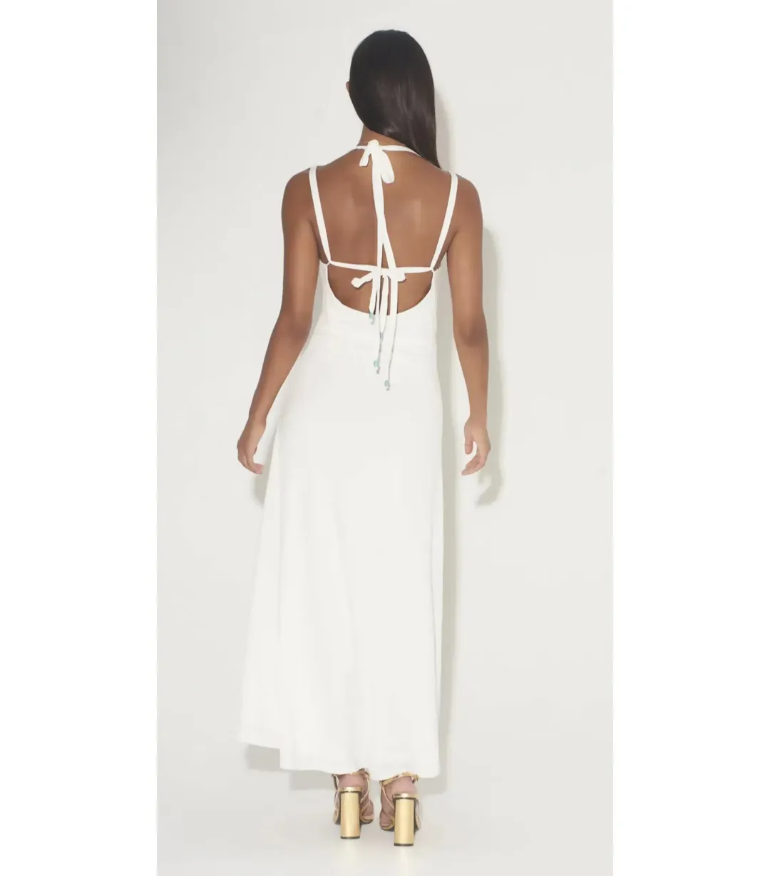 Hansen and Gretel Odessa Dress White Size 8 for rent on The Volte - main image