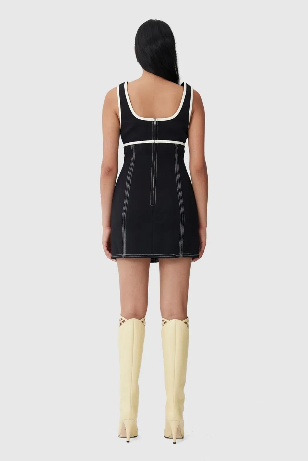 C/MEO Collective Mini Dress Black Size 8  for rent on The Volte - main image
