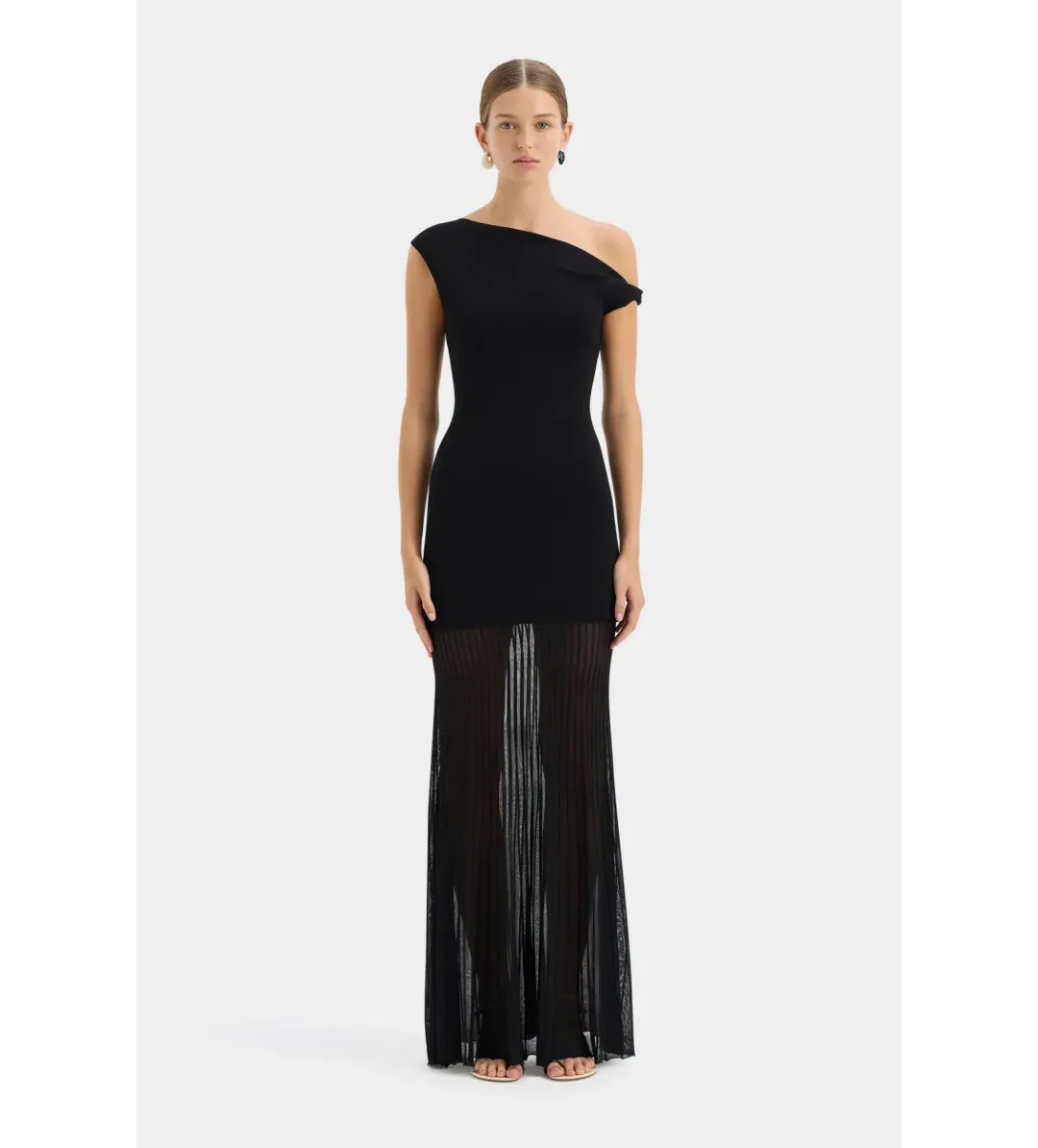 Sir the Label Indigo Twist Dress Black Size AU 6 for rent on The Volte - main image
