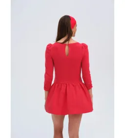 For Love and Lemons Pointelle Mini Dress Red Size S / AU 8  for rent on The Volte - image 4