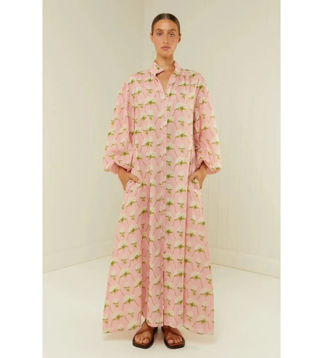 Palm Noosa Noddy Dress in Diamond Hydrangea Size AU 12 for rent on The Volte - main image