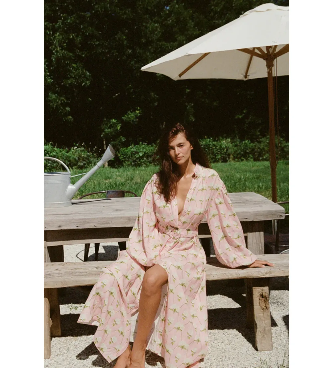 Palm Noosa Noddy Dress in Diamond Hydrangea Size AU 12 for rent on The Volte - main image