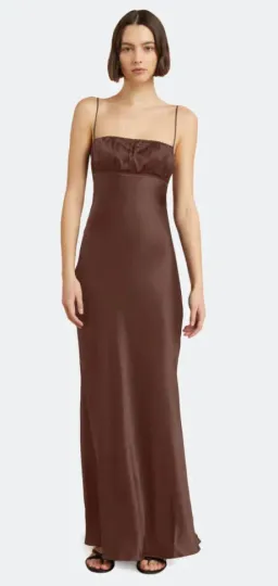 Bec & Bridge Amber Maxi Dress Brown Size 6 for rent on The Volte - image 3