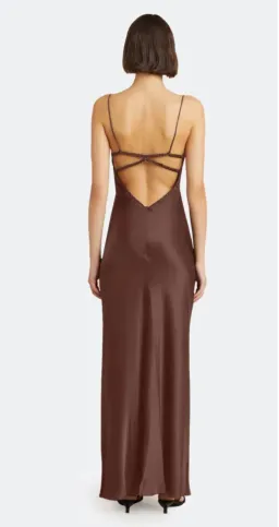 Bec & Bridge Amber Maxi Dress Brown Size 6 for rent on The Volte - image 4