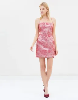 Manning Cartell Kyoto Calling Mini Dress Pink Metallic Size 8 for rent on The Volte - image 1