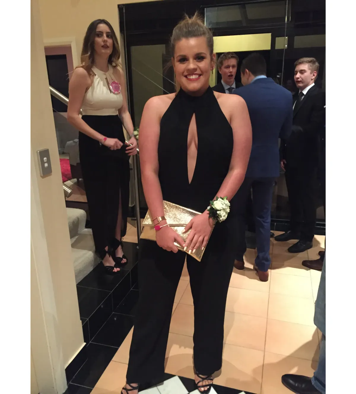 Ruth Tate  Halterneck Jumpsuit Black Size 14 for rent on The Volte - main image