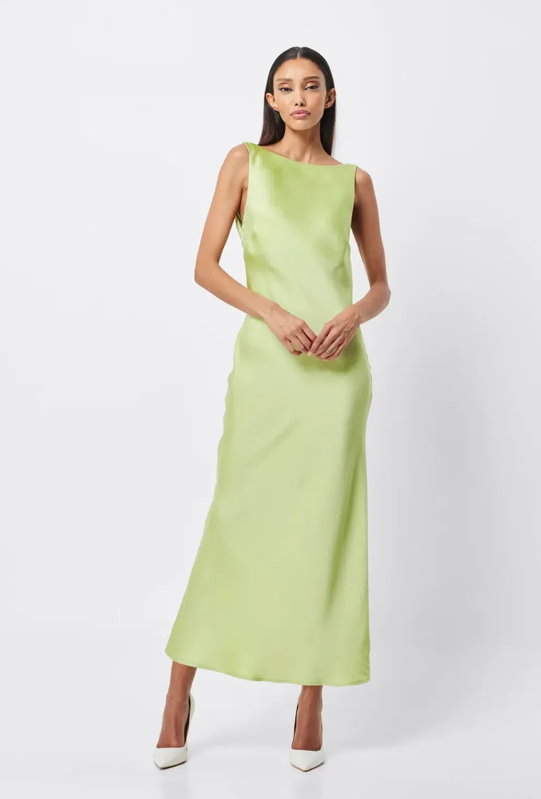 Mossman Nuance Maxi Dress Green Size 8 for rent on The Volte - main image