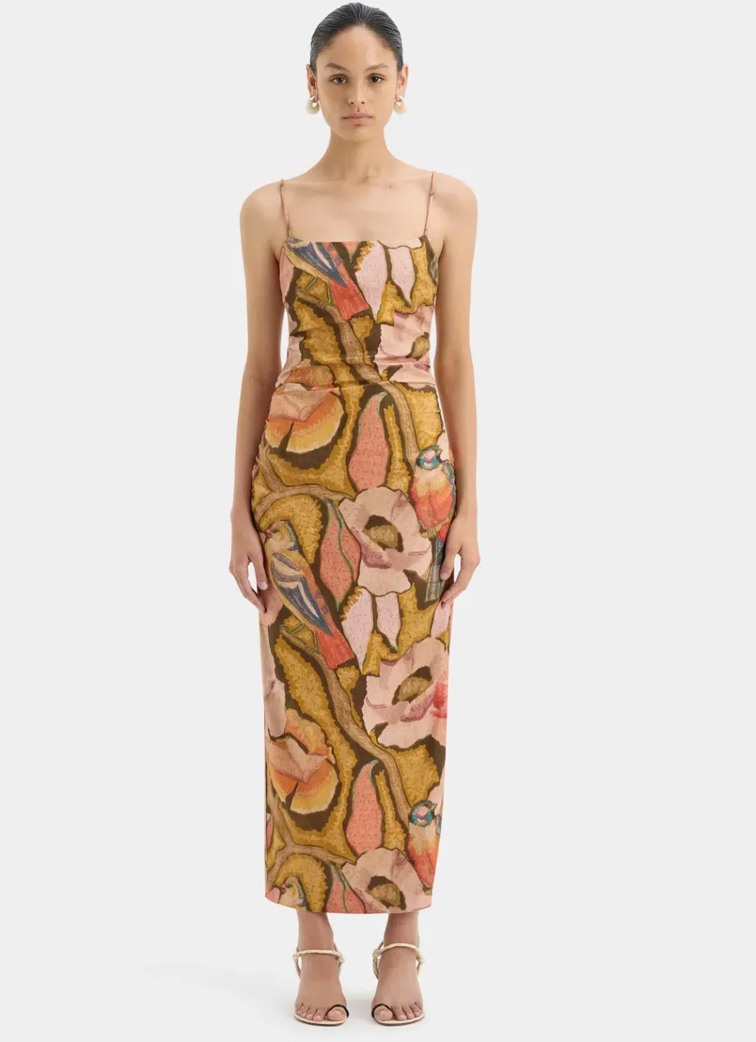 Sir the Label Talulah Column Dress Sanderling Floral Size 10 for rent on The Volte - main image