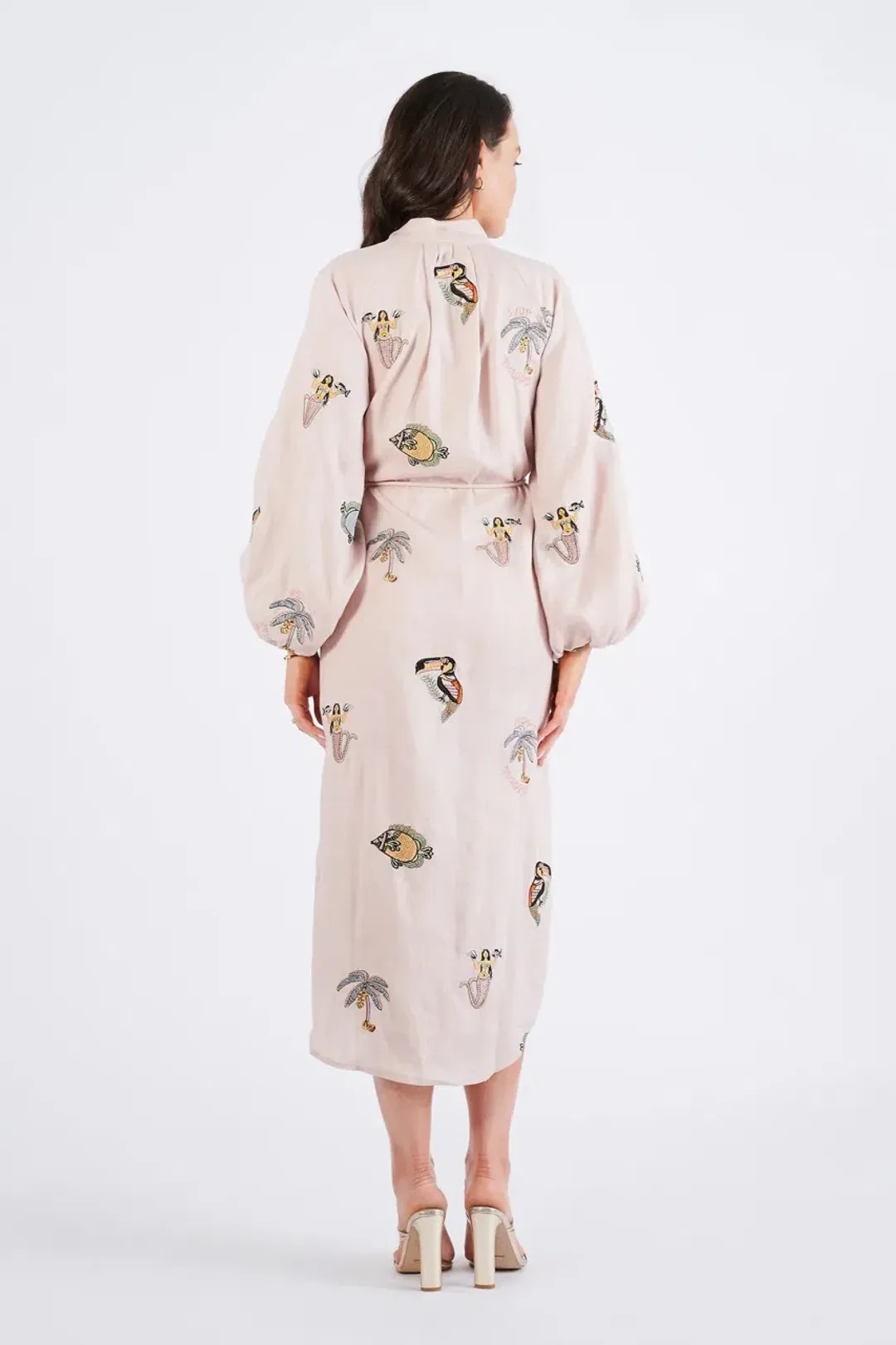 Alemais Vacay Mermaid Shirtdress Pink Size AU 10  for rent on The Volte - main image
