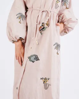 Alemais Vacay Mermaid Shirtdress Pink Size AU 10  for rent on The Volte - image 10