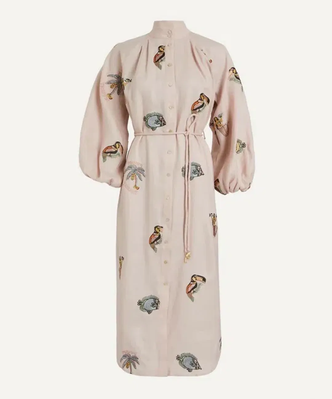 Alemais Vacay Mermaid Shirtdress Pink Size AU 10  for rent on The Volte - main image