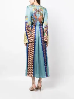 ALEMAIS Gilly Flare Sleeve Dress Multi Size AU 10 for rent on The Volte - image 6
