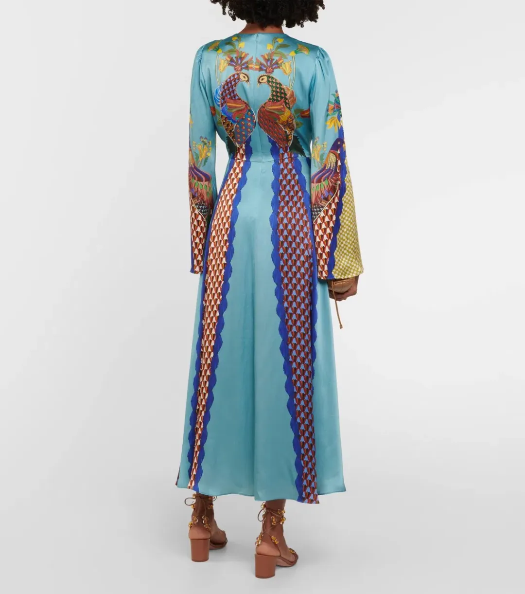 ALEMAIS Gilly Flare Sleeve Dress Multi Size AU 10 for rent on The Volte - main image