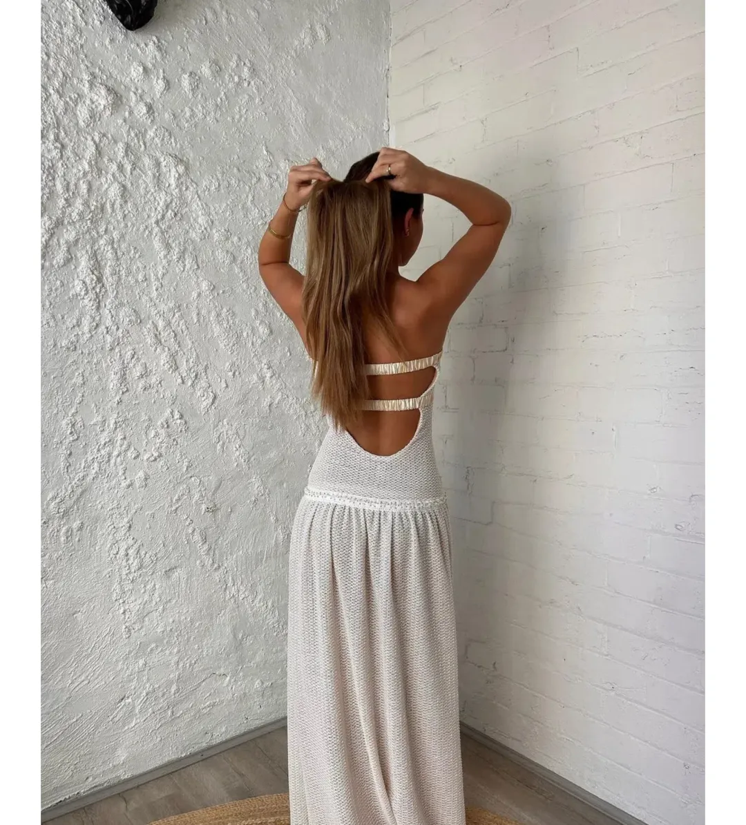 Fait Par Poutch Colette Dress White Size S / AU 8 for rent on The Volte - main image