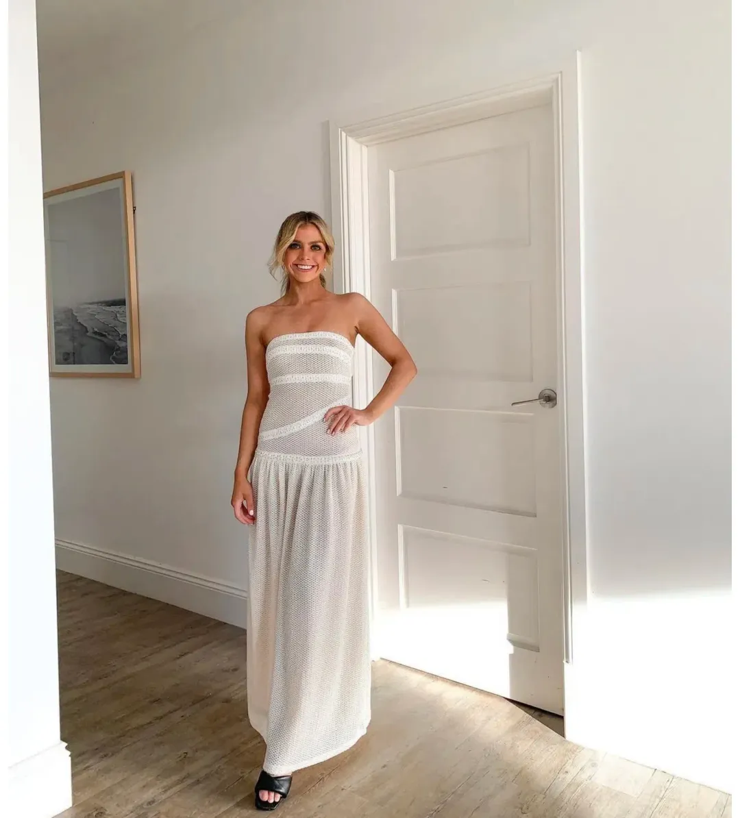 Fait Par Poutch Colette Dress White Size S / AU 8 for rent on The Volte - main image