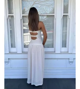 Fait Par Poutch Colette Dress White Size S / AU 8 for rent on The Volte - image 8
