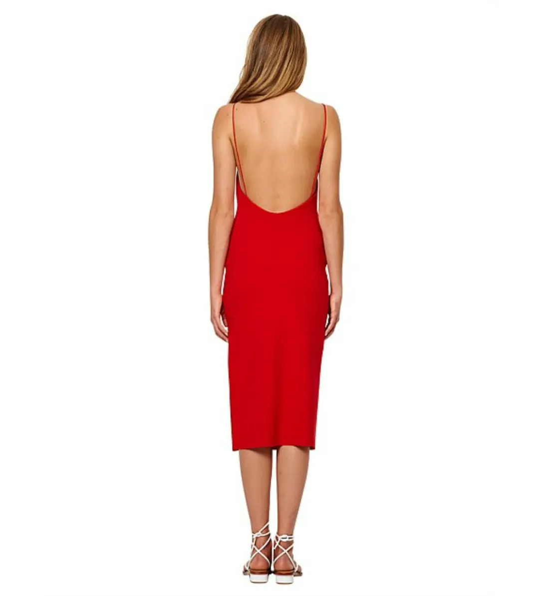 Bec & Bridge Marvellous Midi Dress Red Size AU 6  for rent on The Volte - main image