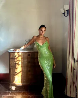 Rat & Boa Gaia Dress Green Size M / AU 10 for rent on The Volte - image 1