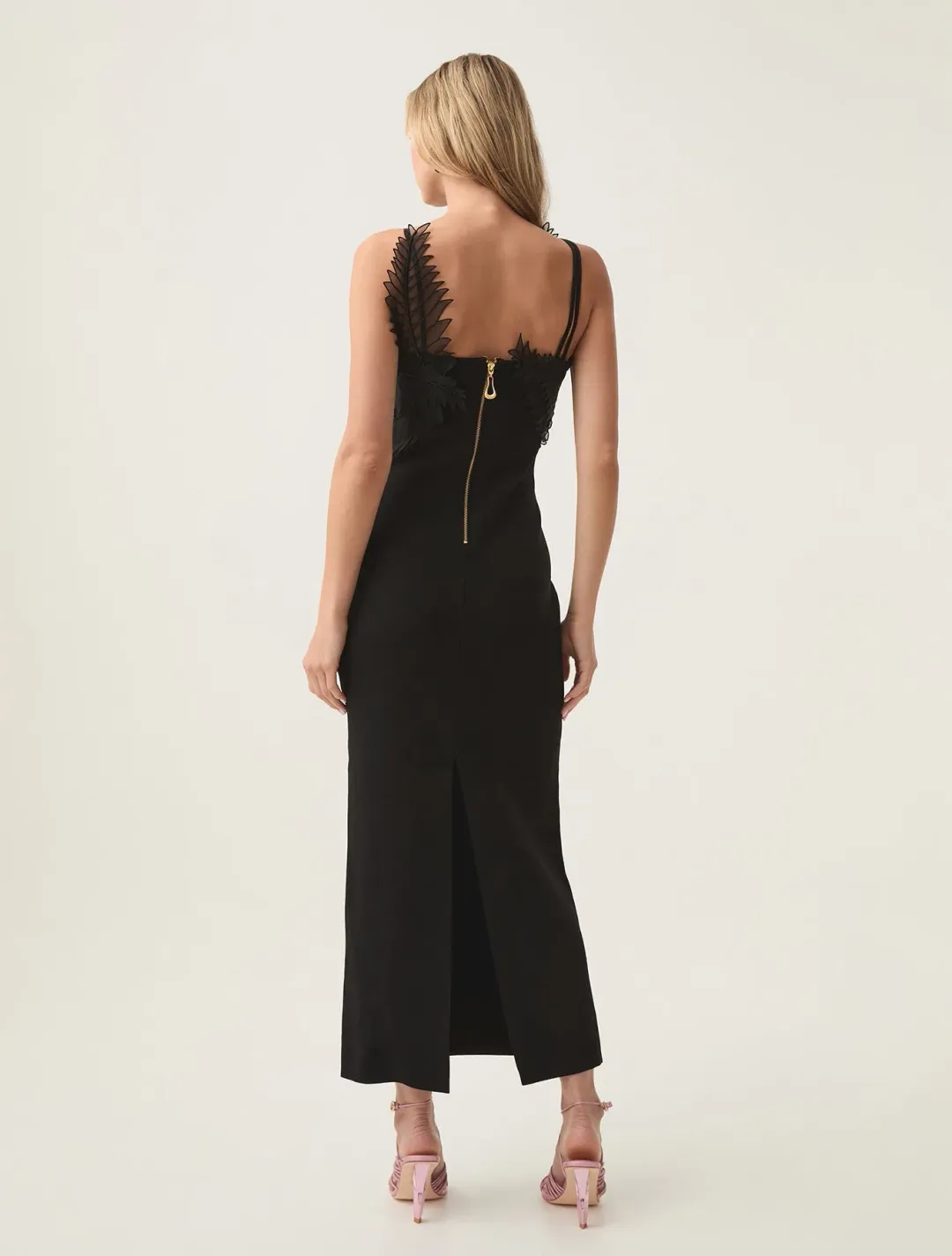 Aje Daisy Knit Maxi Dress in Black Size 8 for rent on The Volte - main image