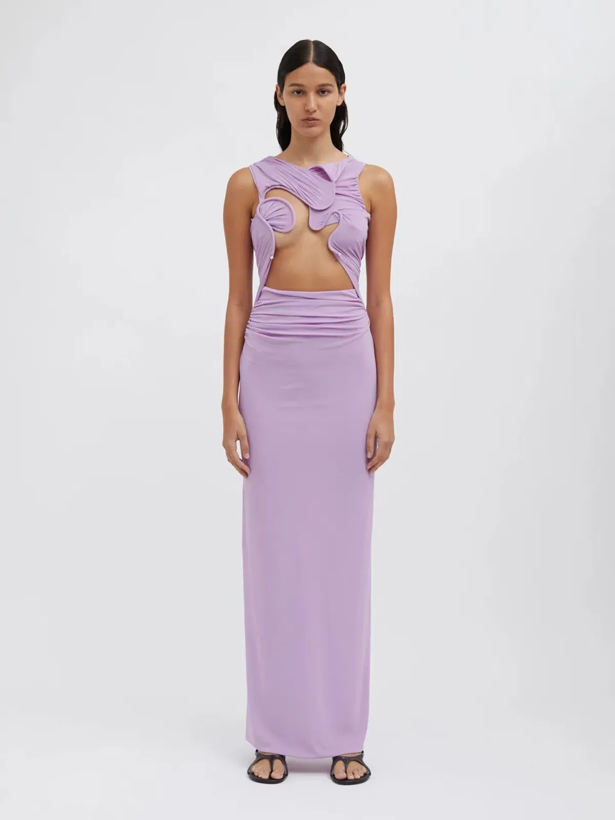 Christopher Esber Venus Tank Maxi Dress Lilac Size 6 for rent on The Volte - main image