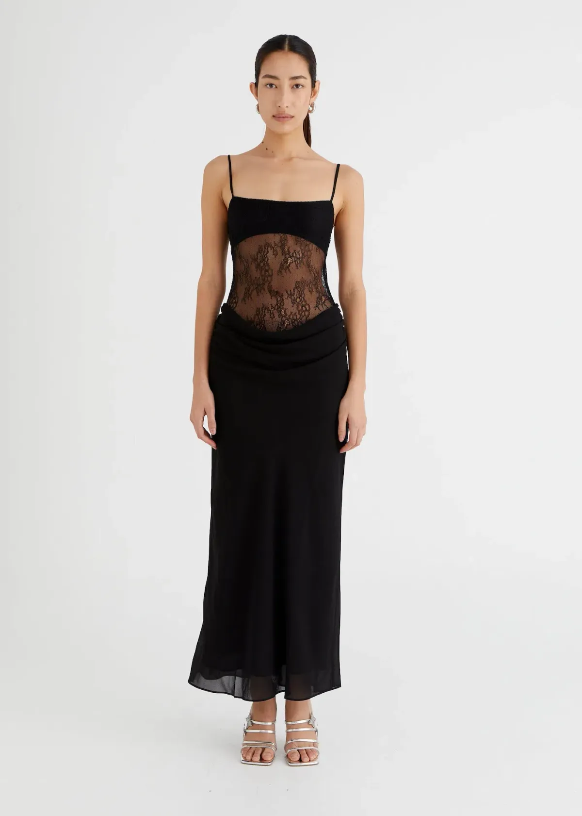 Benni Gabriel Maxi Dress Black Size 6 for rent on The Volte - main image