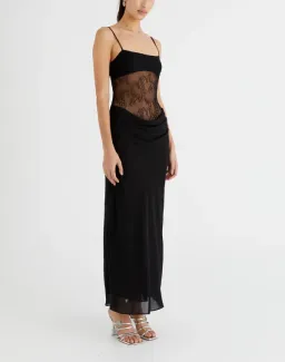 Benni Gabriel Maxi Dress Black Size 6 for rent on The Volte - image 2