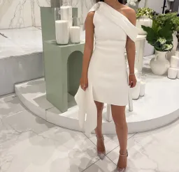Maticevski Rigor Mini Dress White Size 6 for rent on The Volte - image 2