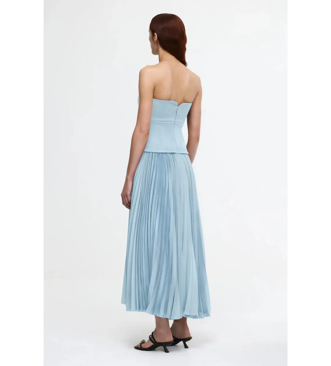 Acler Avonlea Midi Dress in Celeste Blue Size AU 12 for rent on The Volte - main image