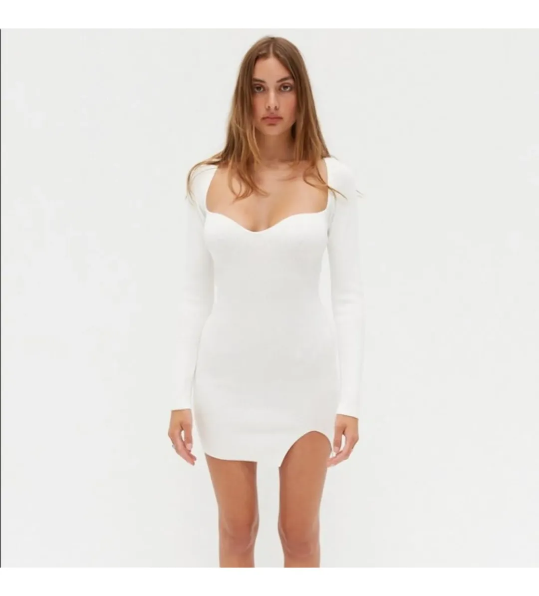 Style Addict Grace Dress White Size AU 8 for rent on The Volte - main image