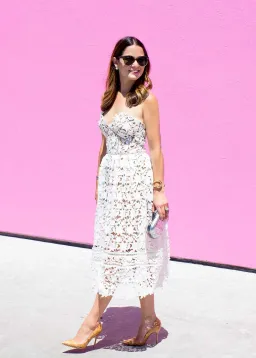 Self-portrait Azalea Guipure Lace Dress White Size AU 8 for rent on The Volte - image 7