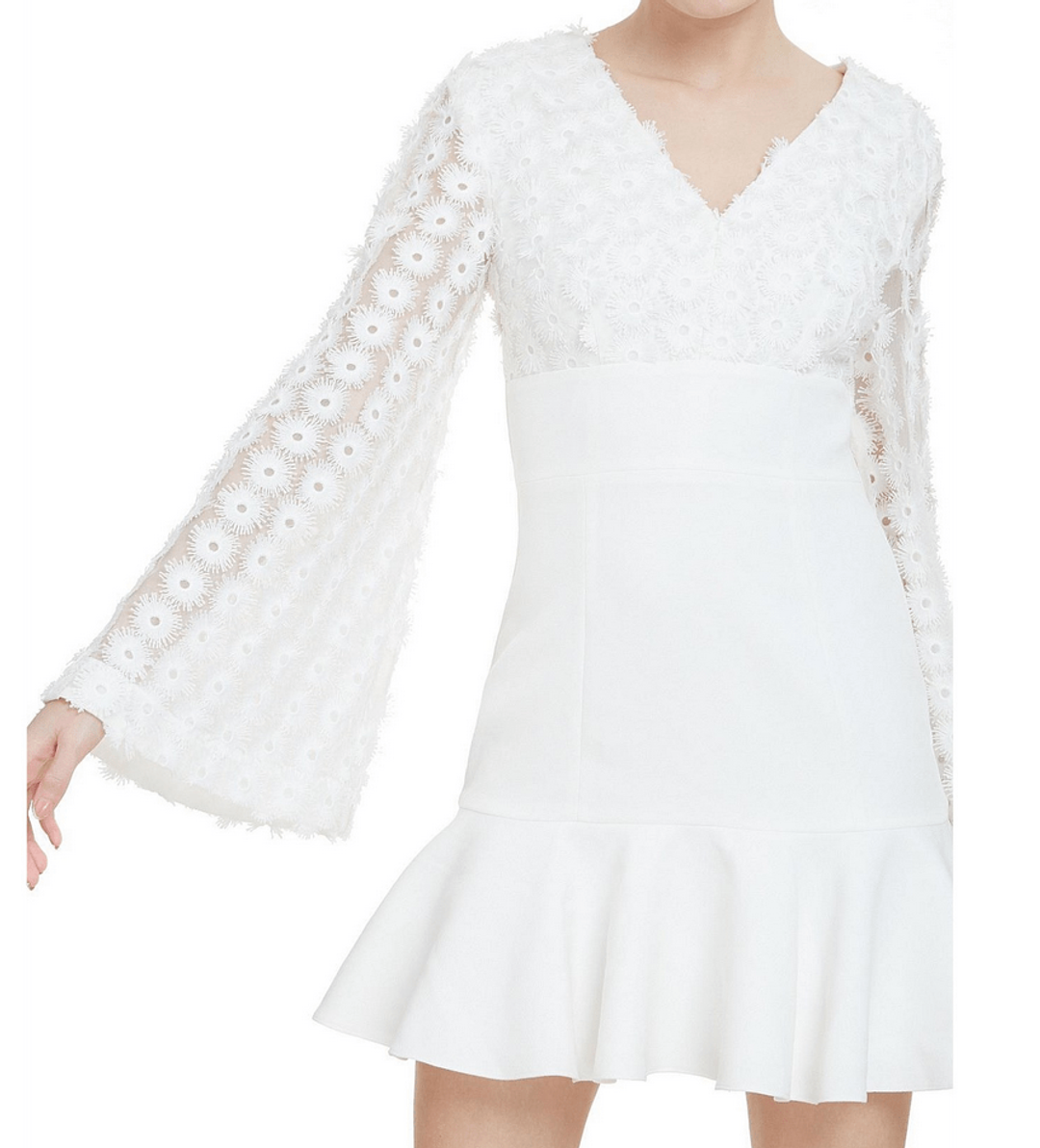 Keepsake Cross Your Mind Long Sleeve Mini Dress Size Medium for rent on The Volte - main image