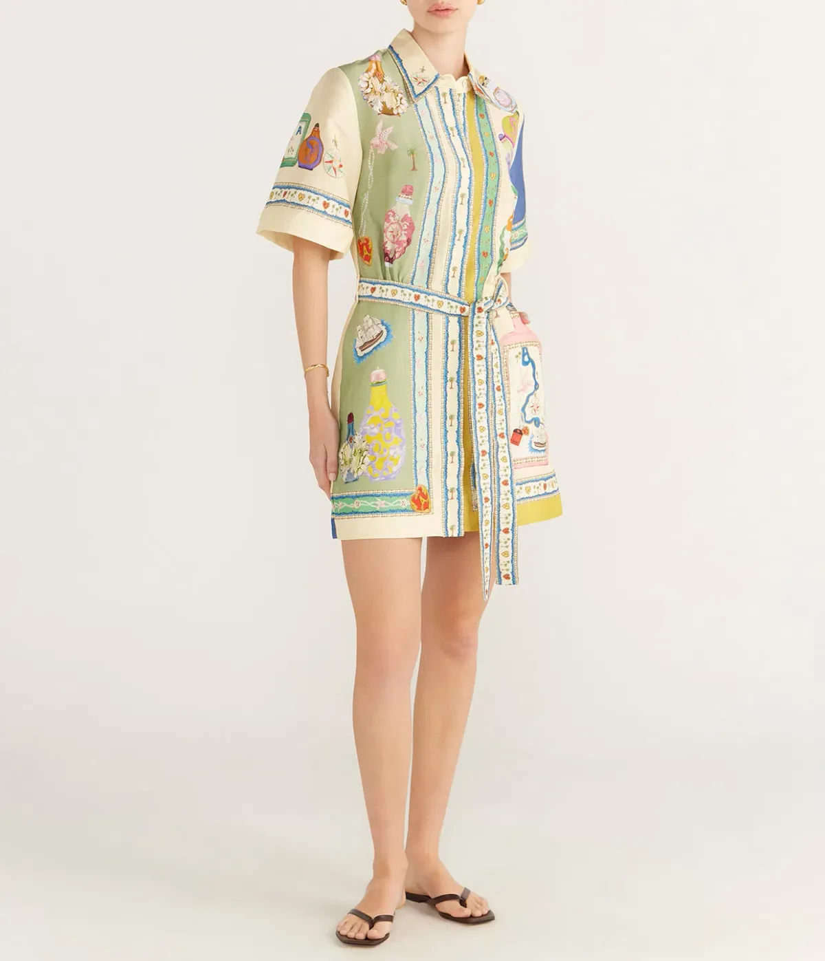 Alemais Elixir Mini Dress Multi Size 8 for rent on The Volte - main image