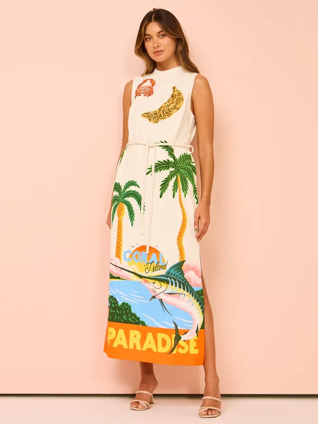 Alemais Samaki Midi Dress Multi Size 14  for rent on The Volte - main image