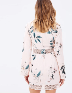Keepsake the Label Do it Right Long Sleeve Mini Dress Print Size 6  for rent on The Volte - image 3