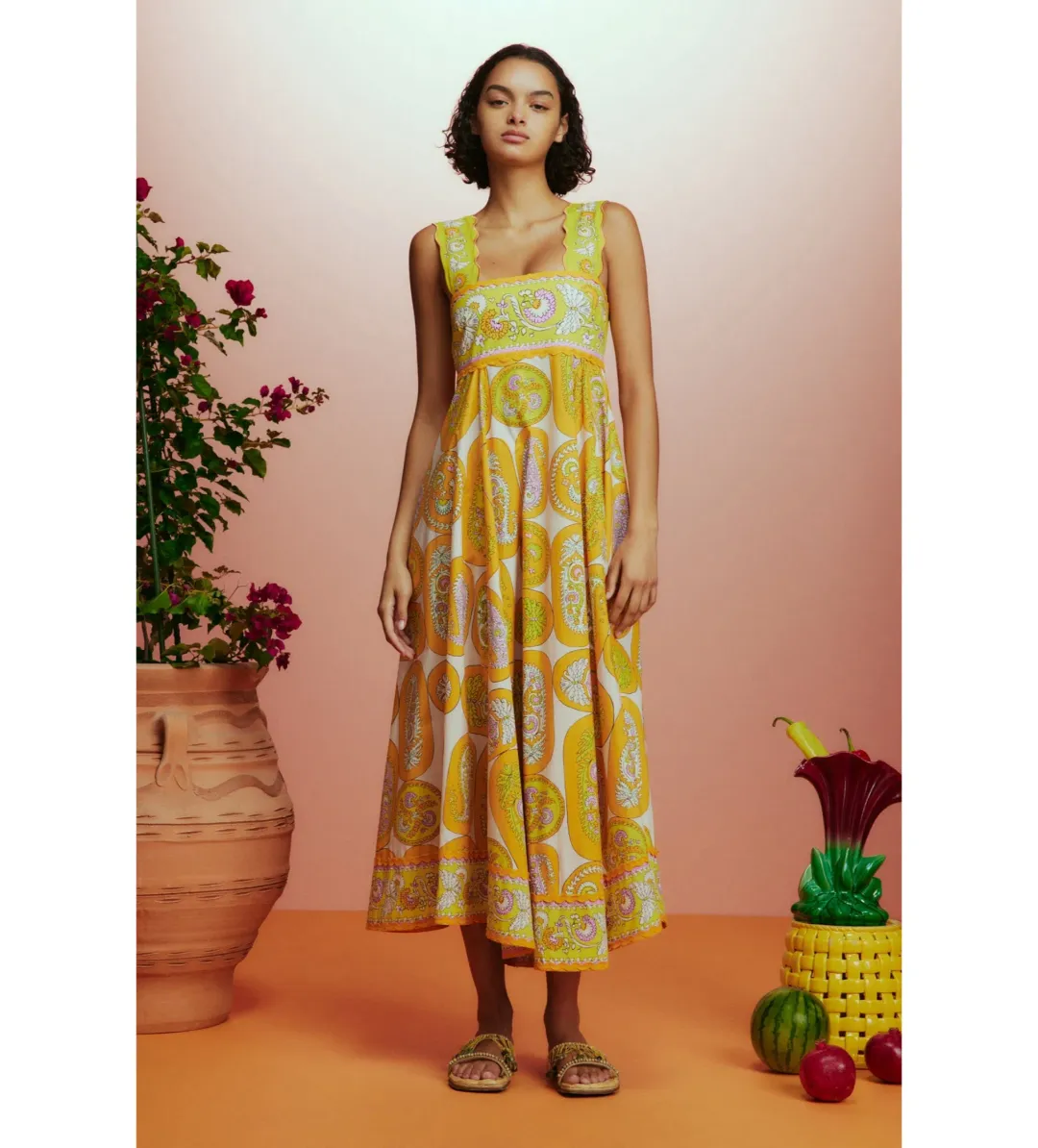 Alemais Diana Summer Dress Print Size 8 for rent on The Volte - main image