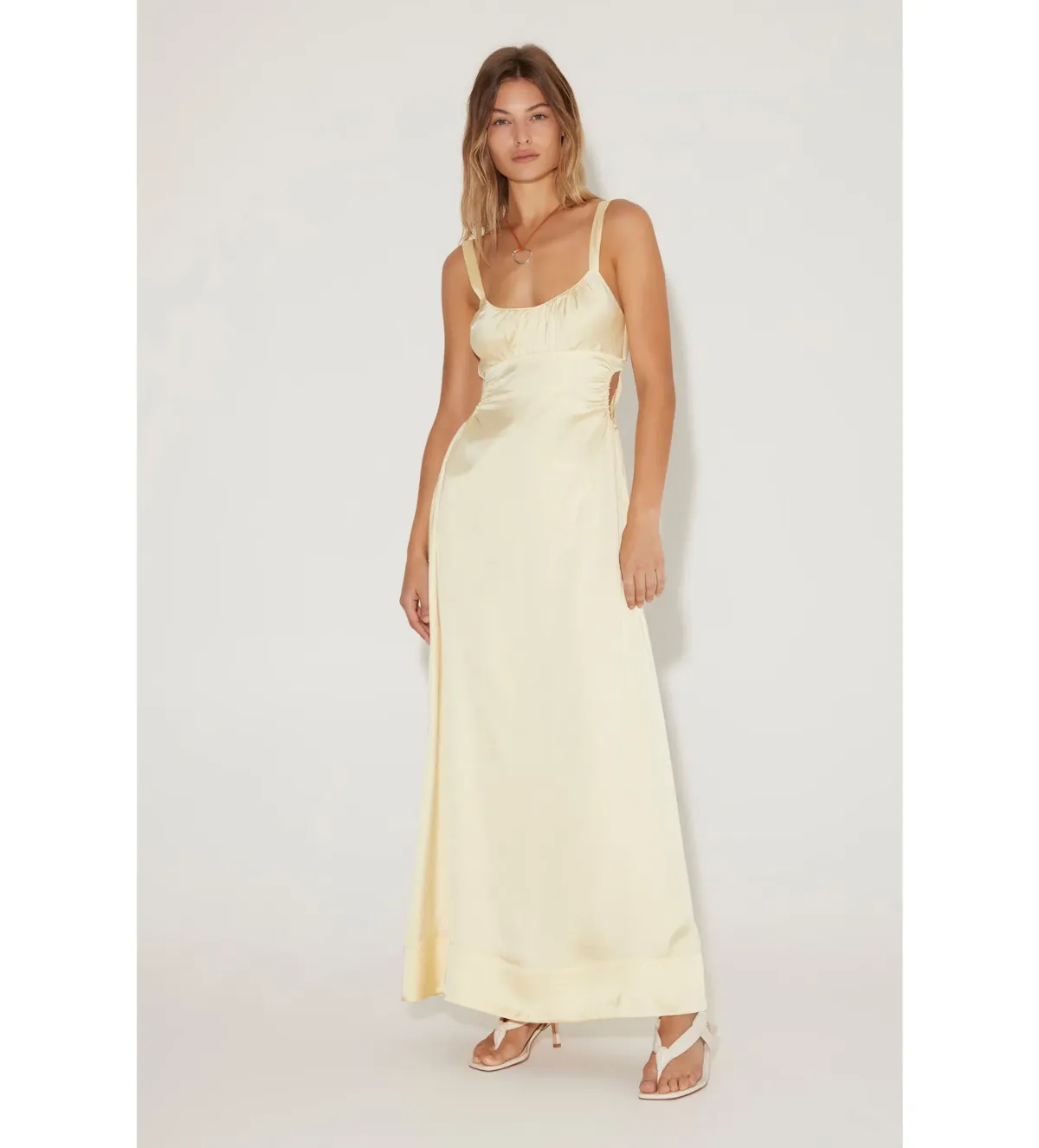 Hansen and Gretel Carlos Dress Lemon Size 8  for rent on The Volte - main image