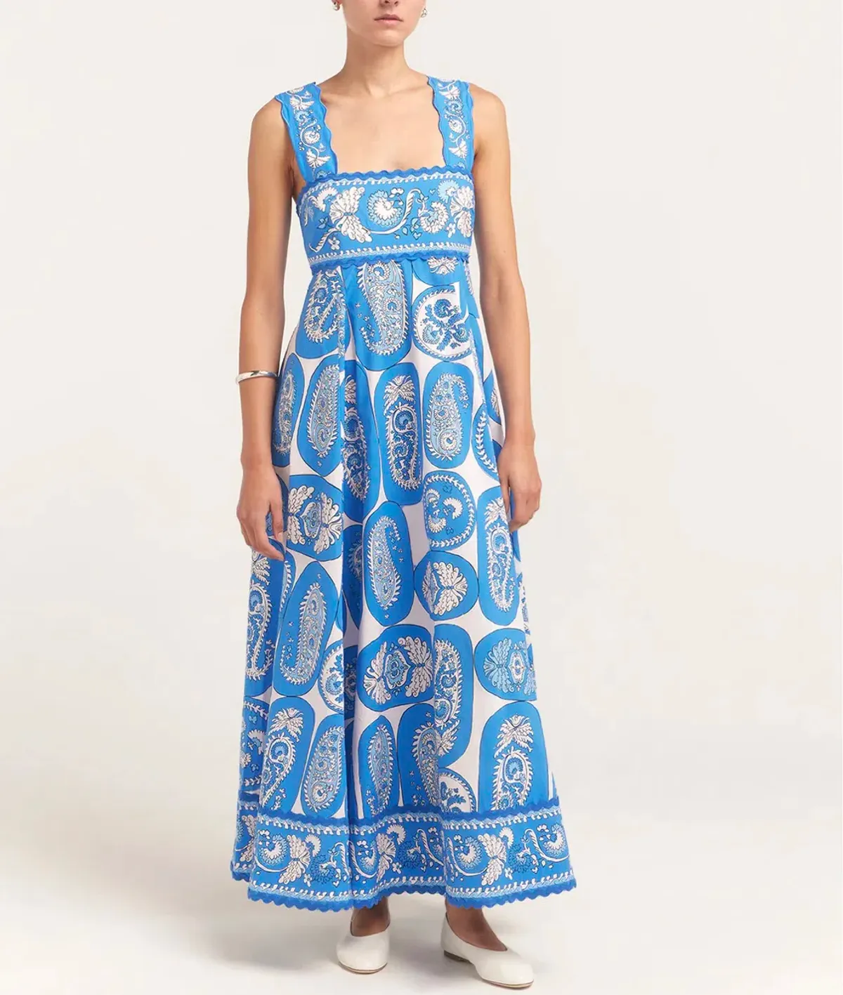 Alemais Dianna Summer Dress Blue Size 8 for rent on The Volte - main image